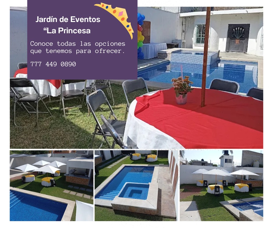 Jardín y alberca de Jardín La Princesa